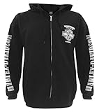 Harley-Davidson Men's Lightning Crest Full-Zippered Hooded Sweatshirt