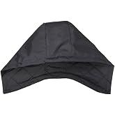 GNSN Replacement Detachable Reversible Hooded Hat Padded Polyester Cap for Coat (Black,47 cm/18.5 in)