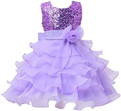 SOFYANAGirl's Sequined A-Line Knee-Length Dress