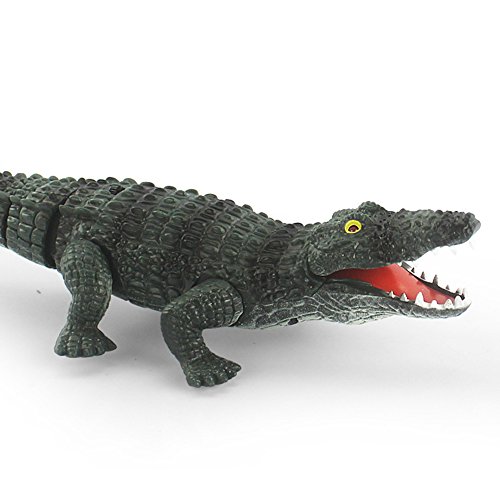 Qiyun Crocodile Toy Remote Control Simulate Crocodile Toy Can Rectilinear Crawling Kids Animal Toy Giftcolour:Light green - Thumbnail 5