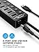 APANAGE 8-Port USB 3.0 Hub Splitter with Individual Power Switches, 4 High Speed Data Transfer Ports Compatible for PC/Laptop/HDD/Flash Drive and More, 4 Smart Charging Ports up to 2.4A Charging Speed