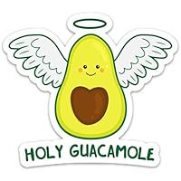 Holy Guacamole Avocado Sticker Decal Funny Medium 4" x 3.5" for Laptop Phone Waterbottle