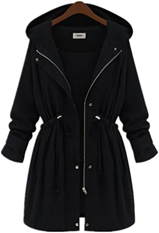 Season Show Lightweight Hoodie Anorak Safari Jacket Black M