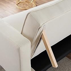 ERYE 3-in-1 Upholstered Napping Futon Sofa Loveseat