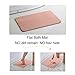 Marbrasse Bath Mat, Absorbent Diatomaceous Earth, Japanese Design, Antibacterial Deodorant Nonslip Bathroom Floor Mats (Pink)