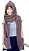 AM Landen Super Cute Taupe Extra Thick Cozy Fluffy Winter Warm Hoodie Gloves Pocket Hat Scarf