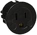 CKITZE BA-4 Grounded European German Schuko Power Plug Adapter Adaptor - American USA to German, France, Russia & more - Excellent Quality , Black or White
