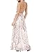 Floerns Women's Sexy Floral Backless Beach Party Maxi Dress Pink S