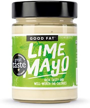 Good Fat Lime Mayo Avocado & Hi-Oleic Oil Mayonnaise, Keto Friendly, 280g