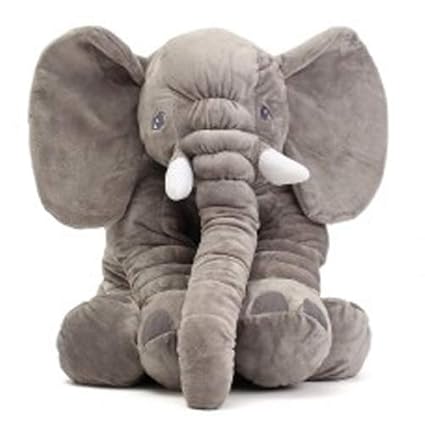 KG Velvet Elephant Plush Doll (60 cm_Black)