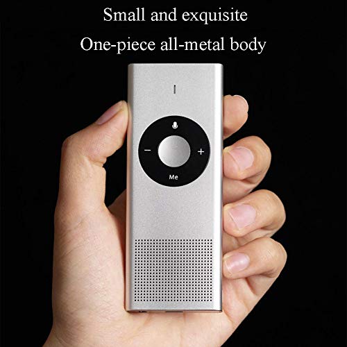 YP Intelligent Language Translator Device, Electronic Pocket Voice, bi-Directional Real-time Support for 14 Language Translation, Hand-held Interpreter for Travel Business,Silver