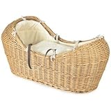 IRA Furniture Rattan and Wicker The Snug Moses Basket (78x30 cm, Natural Colour)