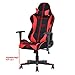 Giantex Gaming Chair Recliner High Back Executive Racing Style PVC Racing Chair(Black&Red)