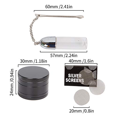 MAKEMILL 5-Pcs Set, Easy to Clean and Carry, Is a Good Gift(Black）