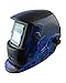 Instapark ADF Series GX-500S Solar Powered Auto Darkening Welding Helmet with Adjustable Shade Range #9 - #13 (Blue)