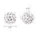 150PCS Clay Beads, Pave Beads 10mm Shamballa Beads Czech Crystal Rhinestone Balls Charm Round Spacer Bead for Jewelry Making DIY Crafts Handmade Home Decor Accessoy Supply (White)