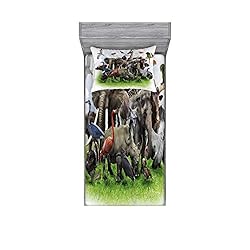 Ambesonne Africa Fitted Sheet & Pillow Sham