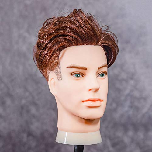 men's mannequin head with hair