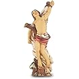 WJH 4" St. Sebastian Hand Painted Solid Resin Statue