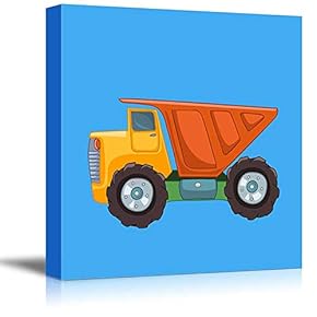 Square Canvas Wall Art - Toy Truck - Kid