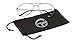 Gravity's Non-Prescription Premium Aviator Clear Lens Glasses, Silver w/Soft Bag