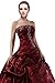 DLFashion Strapless A-line Embroidered Taffeta Prom Dress