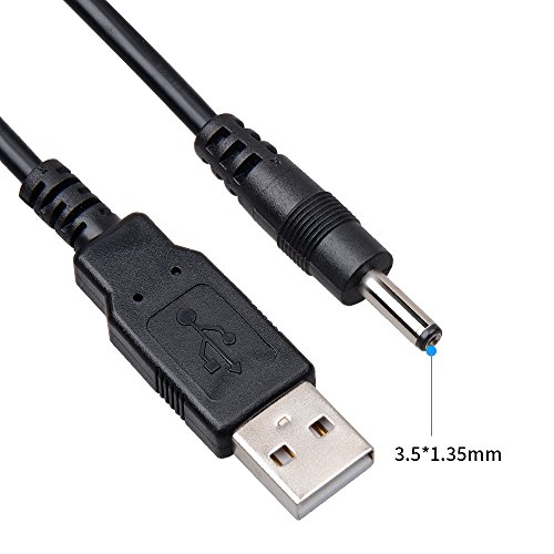 Onite 2 Pack of USB to DC 4.0x1.7mm Barrel Jack Power Cable Charger Cord for PSP 3000 2000 1000, Tablet, Cellphone, Laptop, Netbook, Electronics (3.3ft/1m) - Thumbnail 2