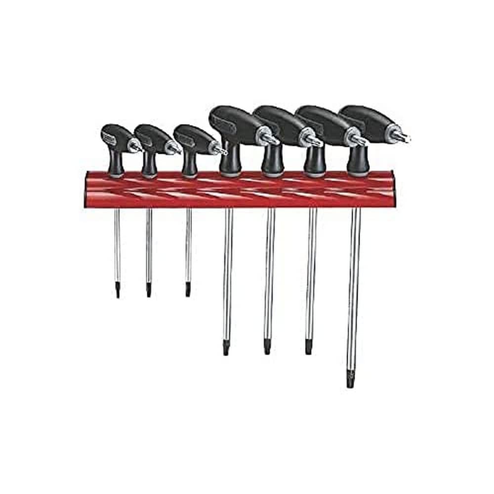 TengTools wrhex07 Allen Keys Set of 7 Hex T-Handle in Metric Sizes