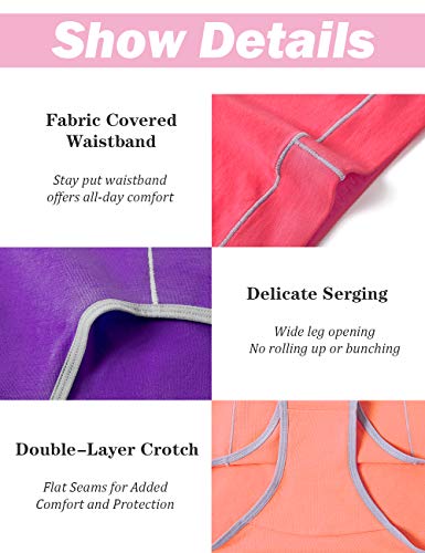 cassney Women\'s Underwear Ladies Cotton Mid-high Waisted Panties Briefs 5 Pack(Multicoloured, Small)