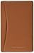 Levenger Pocket Briefcase Leather Pocket Notepad 3x5 Index Card Holder Organizer, Saddle