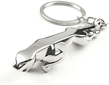 Webshoppers Jaguar Shaped Keyring and Keychain (White)