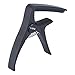 Mini 4 String Guitar Capo, Professional Ukulele Capo for Soprano Tenor Concert Ukuleles Banjos Mandolin(BLACK)