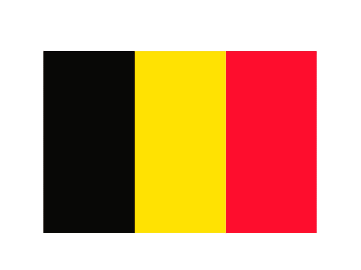 OEDIM Belgium Flag, Black Yellow Red, 85 x 150 cm