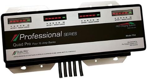 Pro Charging SystemsPS4 Professional Series Marine Quad Pro Four 15 Amp Bank