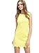 SheIn Women's Scalloped Trim Sleeveless Tank Dress Medium Yellow