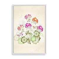 Framed Canvas Wall Art Simple Colorful Flowers Canvas Prints Home Artwork Decoration for Living Room,Bedroom - 16x24 inches