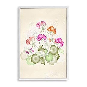 signwin Framed Canvas Wall Art Simple Colorful Flowers...