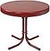 Crosley Furniture Gracie Retro 20-inch Metal Outdoor Side Table - Coral Red primary