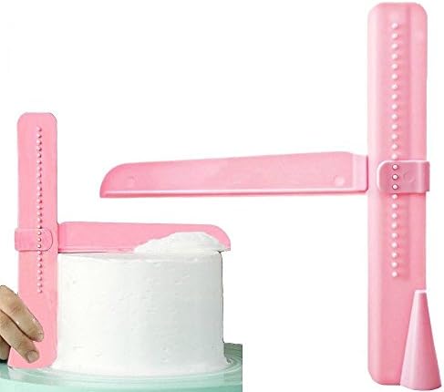 Adjustable Cake Scraper Smoother Easy Comb Set Cake Edge Side Decorating Tools for for DIY Cake Making for DIY Icing Cream Cake Making