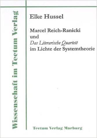 Marcel Reich Ranicki Und Das Literarische Quartett Im Lichte Der Systemtheorie Wissenschaft Im Tectum Verlag Amazon De Hussel Elke Bucher