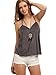 Milumia Women's Sexy Spaghetti Strap Loose Sweetheart Halter Tops
