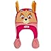 Nickelodeon Girls' Little Paw Patrol Skye Squeeze and Flap Fun Cold Weather Hat, PinkBrown, Age 4-7
