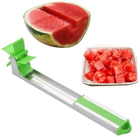 Lin brothers Watermelon Slicer/Cut, Large Size Fruit Corer Melon Slicer Kitchen Tools Heavy Stainless Cutter For Cutting Ball Shape Fruit And Vegetable