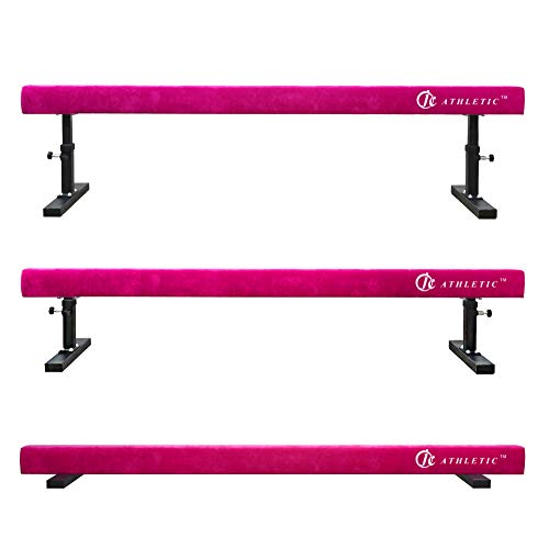 JC-ATHLETICS Adjustable Balance Beam Gymnastic Practice Training Equipment for Kids Children Home Floor Use,8 Feet Longor Use,8 Feet Long