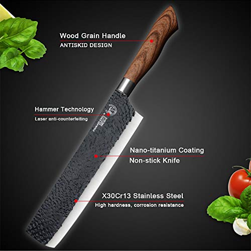 6 Pieces Kitchen Knife Set, Non-stick Professional Chef's Knives