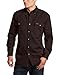 Carhartt Men's Oakman Sandstone Twill Original-Fit Work Shirt, Dark Brown, Regular Large