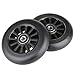 Kutrick 100mm Scooter Wheels - 100mm Pro Kick Scooter Wheels Replacement Pair - Smooth Bearing Installed | Plastic Core 100mm Scooter Wheels for Razor Fuzion Scooters with 100mm Wheels