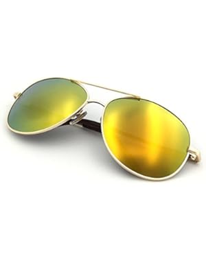 Premium Military Style Classic Aviator Sunglasses, Polarized, 100% UV protection