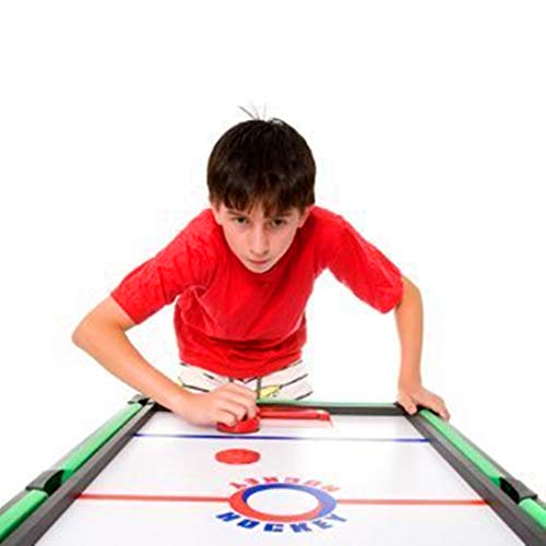 Goutoports Air Hockey Replacement Pucks & Slider Pusher Goalies for Game Tables, Equipment, Accessories (Deep Blue)