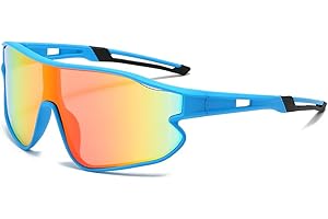 JOVAKIT Kids Baseball Sunglasses for Boys Girls Age 6-16, Youth Baseball Sun Glasses UV400 Sports Cycling Shades